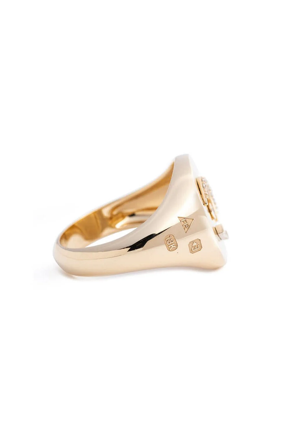 Bird's Eye Internal Compass Signet Ring - Image 6