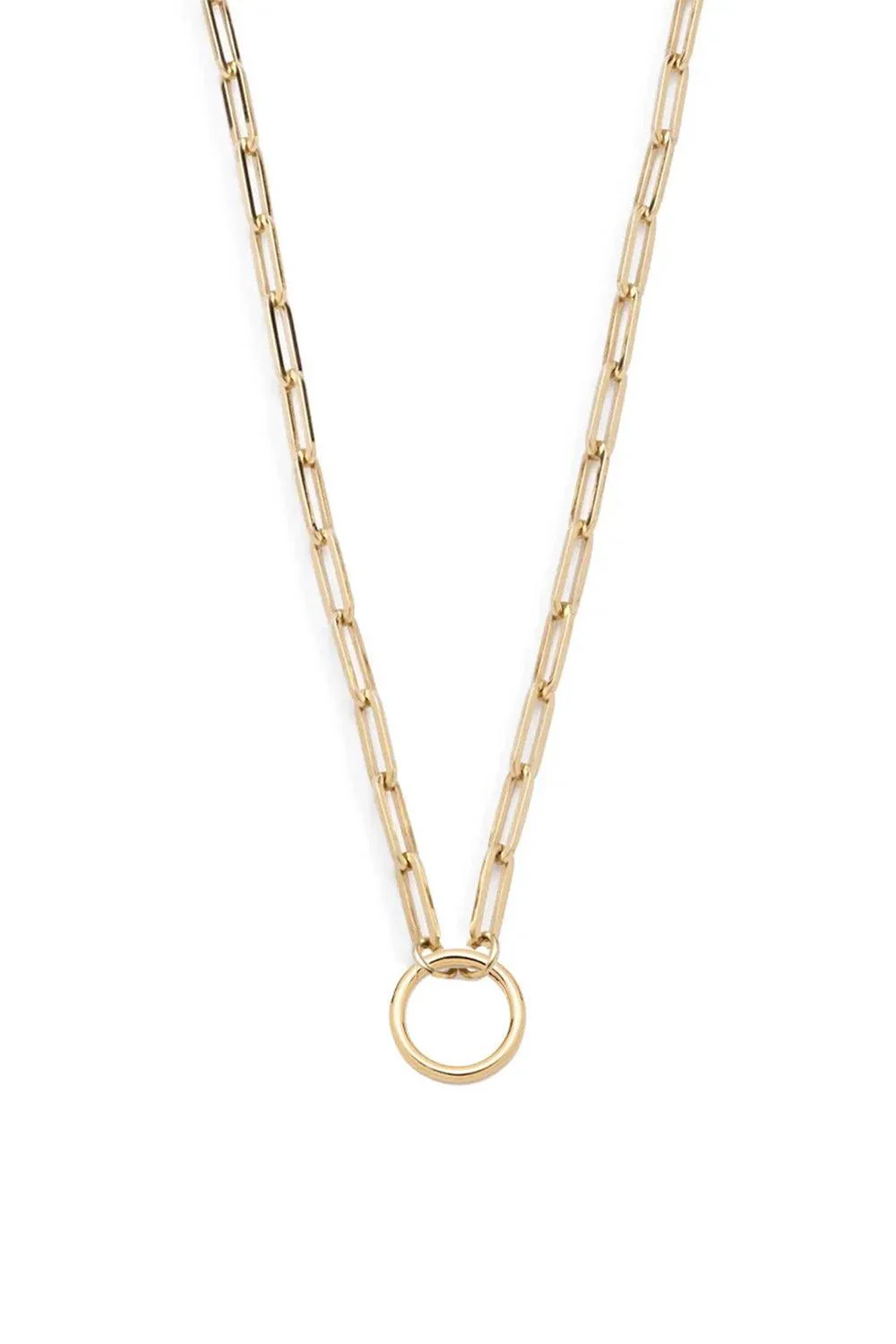 Classic Fob Open Clip Chain Necklace