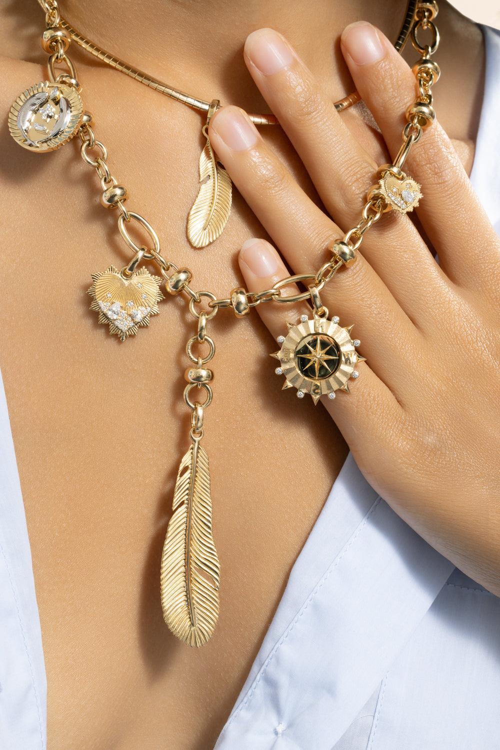 Feather Large Pendant - Image 3