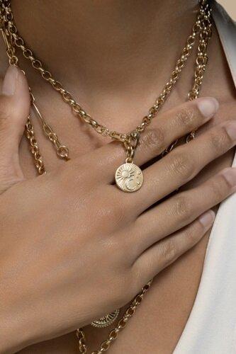 Diamonds Sister Hook Heavy Belcher Chain Choker Necklace - Image 3