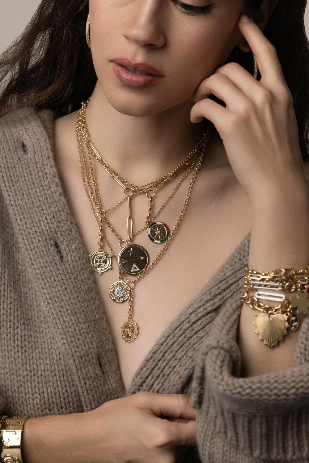 Dream - Heavy Mixed Belcher Extension Chain Necklace - Image 3