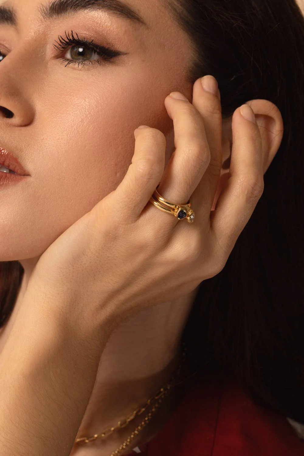 Forever And Always a Pair - Love Diamond Bookend Ring - Image 3