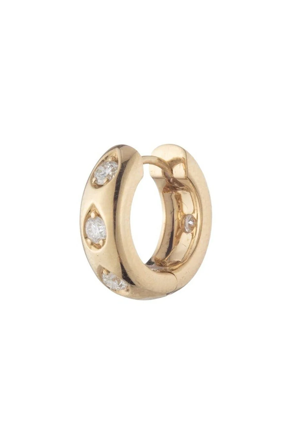 Forever And Always a Pair - Love Diamond Gemstone Hoop Earring