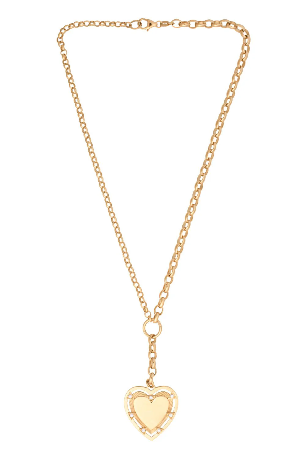 Heart Token - Love Heavy Mixed Belcher Extension Chain Necklace