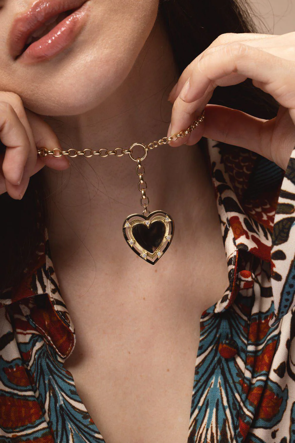 Heart Token - Love Heavy Mixed Belcher Extension Chain Necklace - Image 2