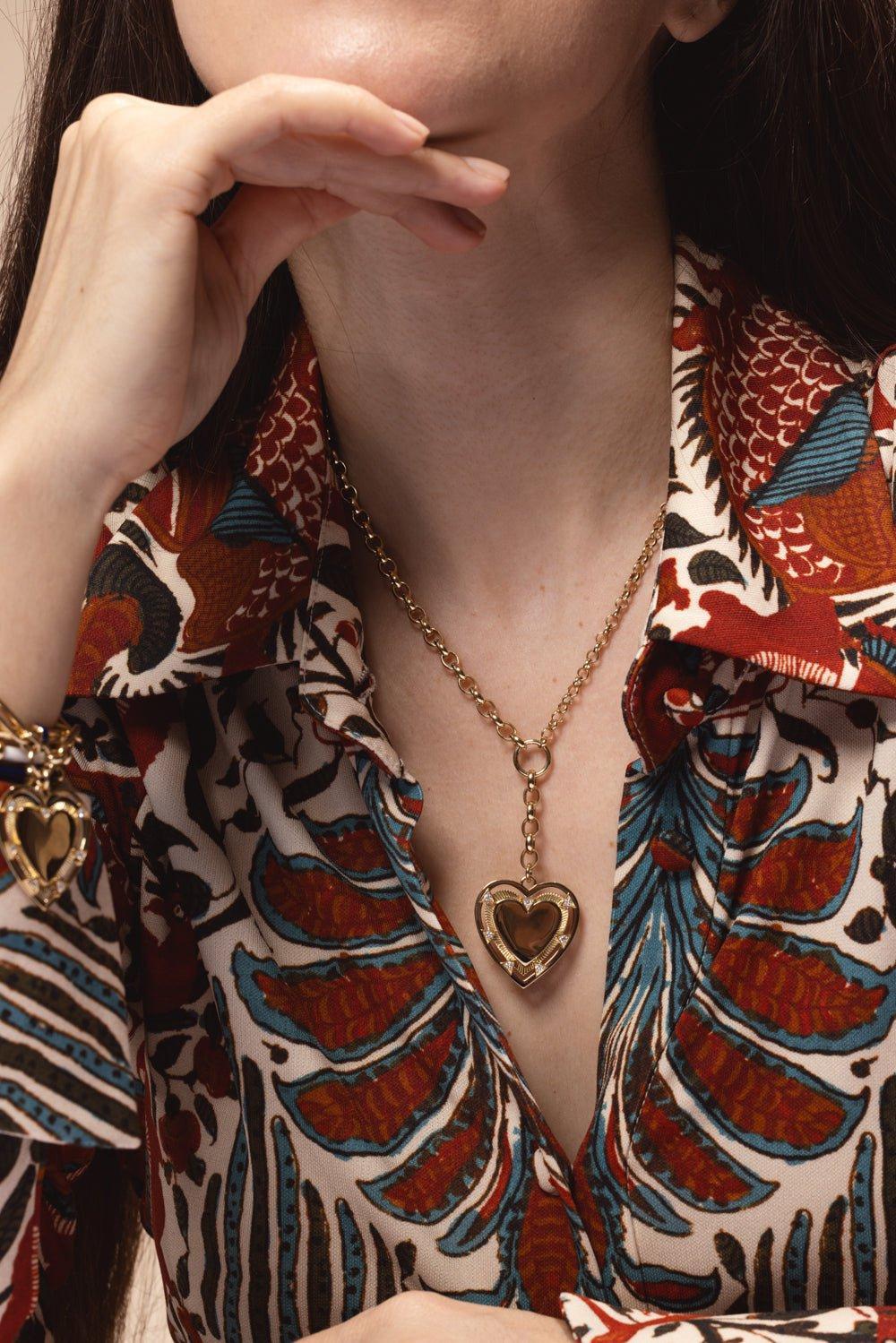 Heart Token - Love Heavy Mixed Belcher Extension Chain Necklace - Image 3