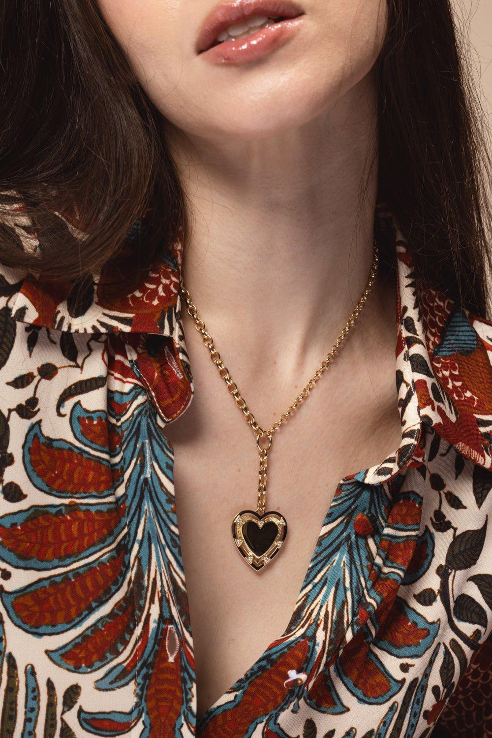Heart Token - Love Heavy Mixed Belcher Extension Chain Necklace - Image 4
