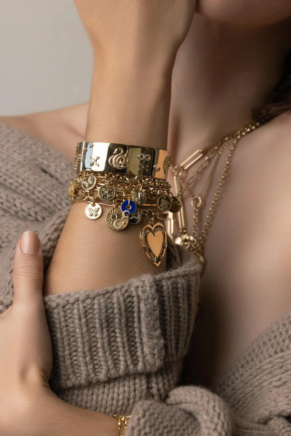 Heavy Mixed Belcher Chain Bracelet - Image 3