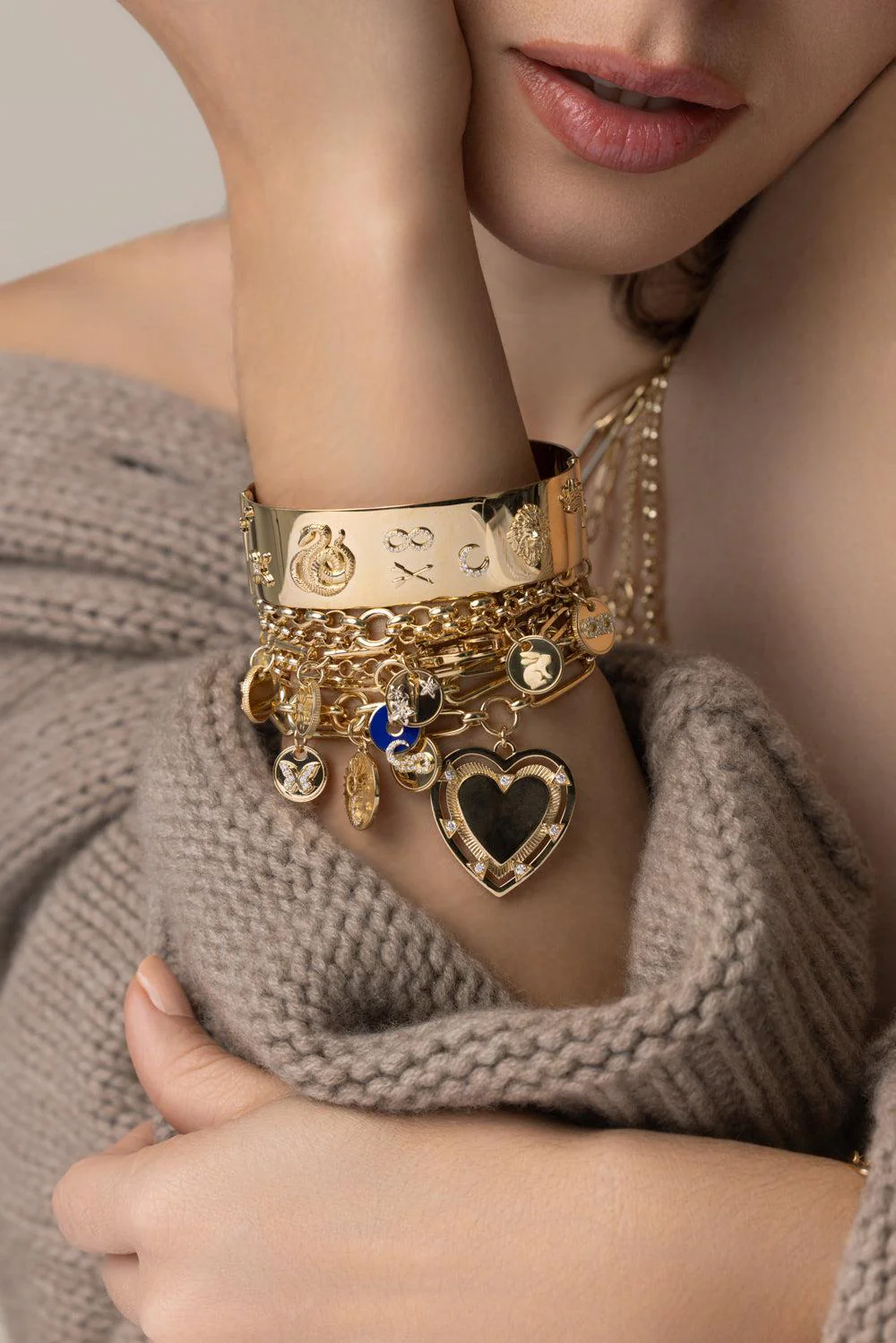 Heavy Mixed Belcher Chain Bracelet - Image 4