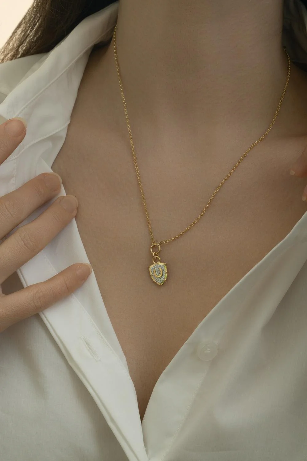 Horseshoe Protection Fine Belcher Necklace - Image 2