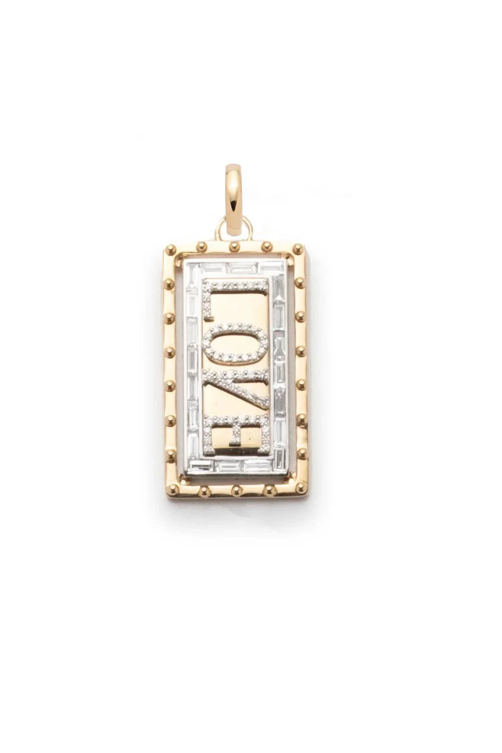 Lovestruck - Medium Pierced Diamond Love Pendant