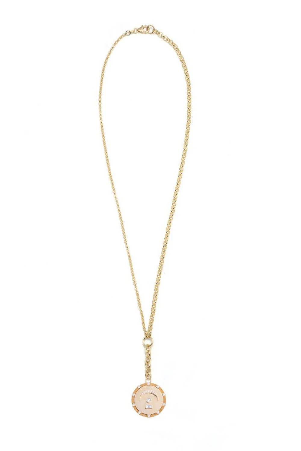 Medium Diamond Mixed Belcher Extension Chain Necklace - Pause