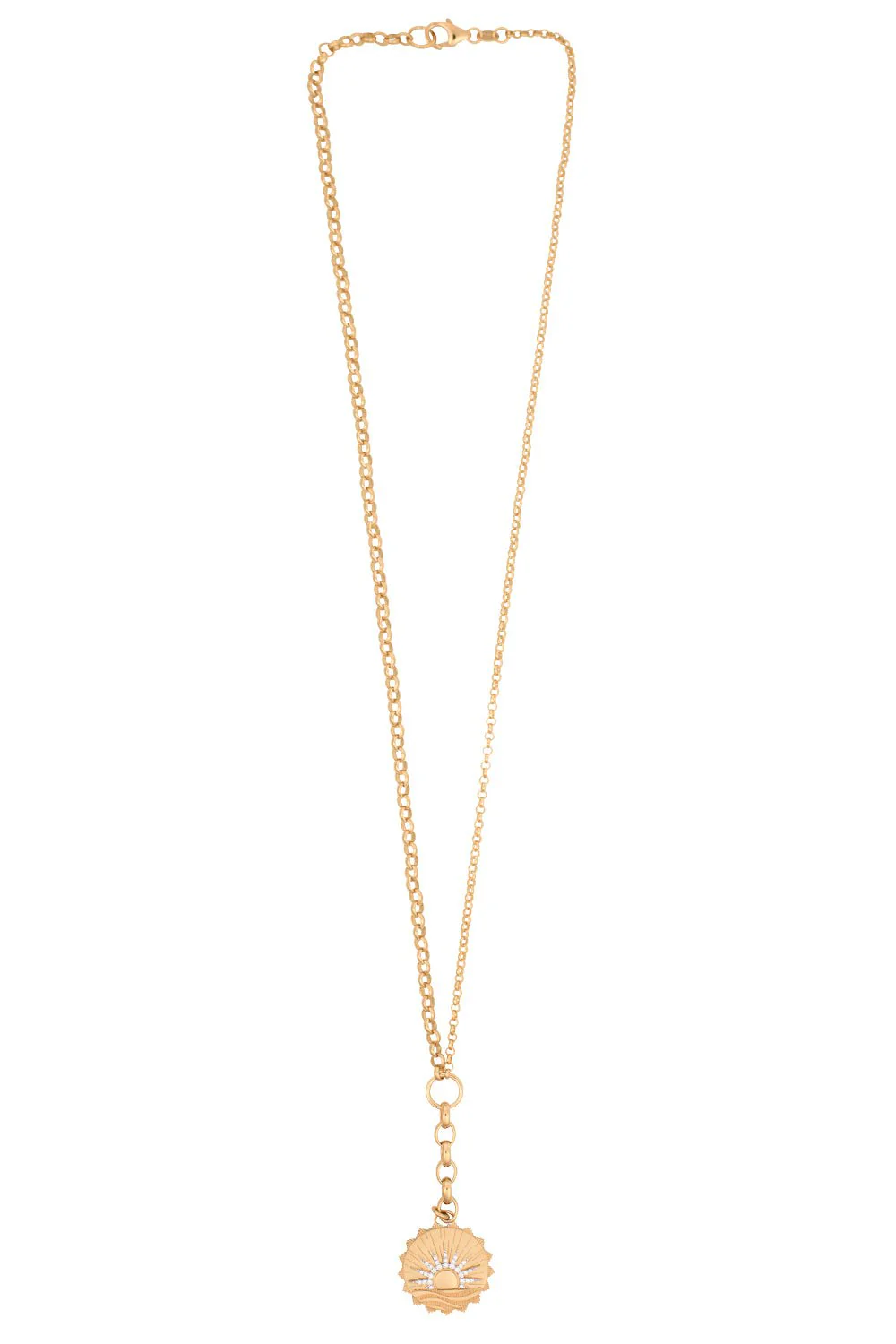New Beginnings - Internal Compass Medium Mixed Belcher Extension Chain Necklace