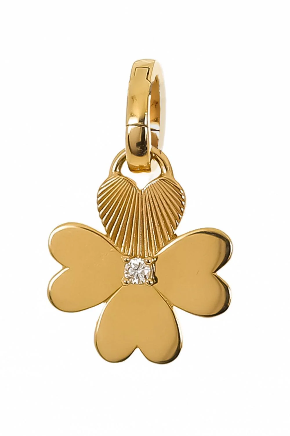 Personalized - MiniatureTrue Love Four Heart Clover Pendant