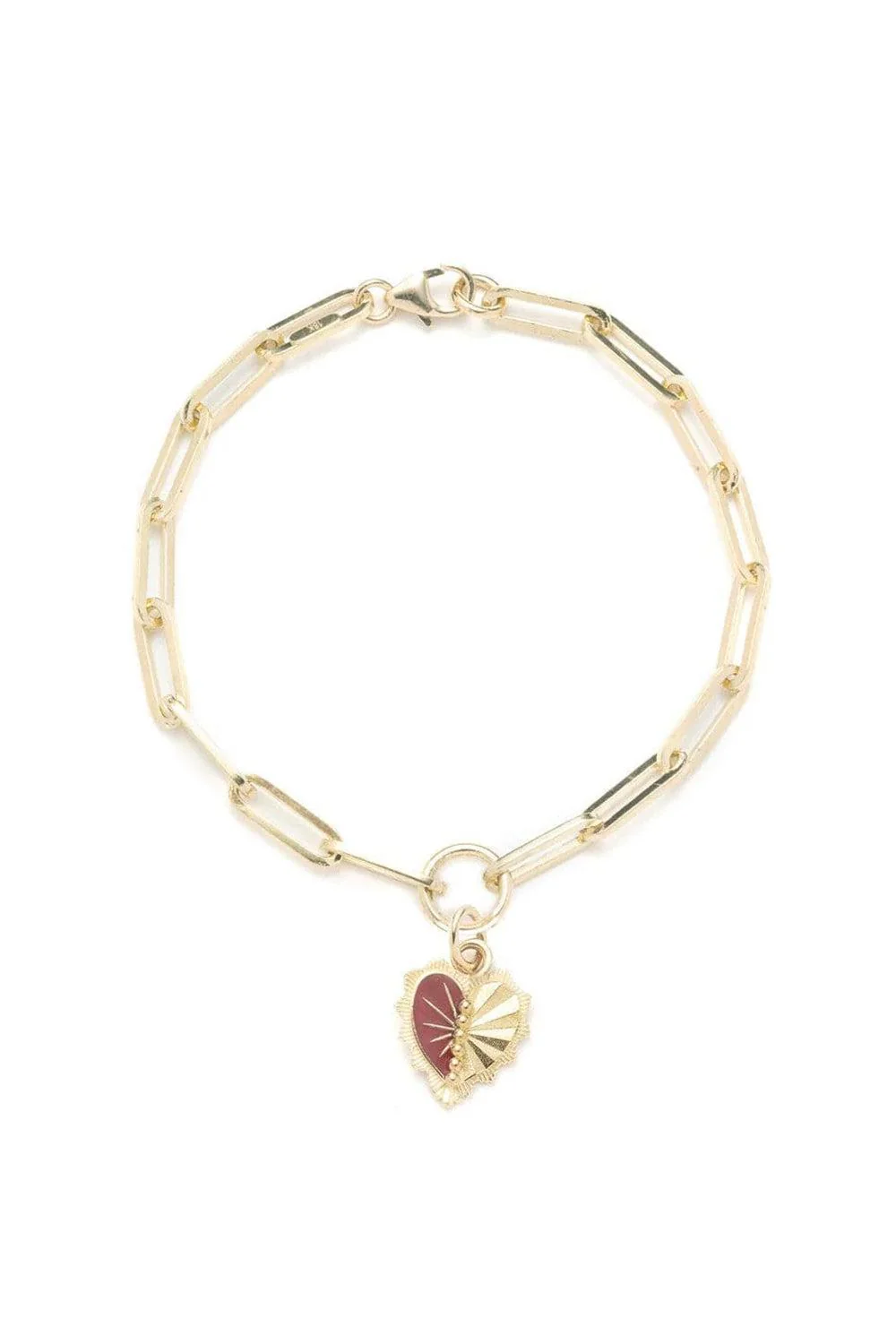 Reflection Heart - Love Classic Fob Clip Chain Bracelet