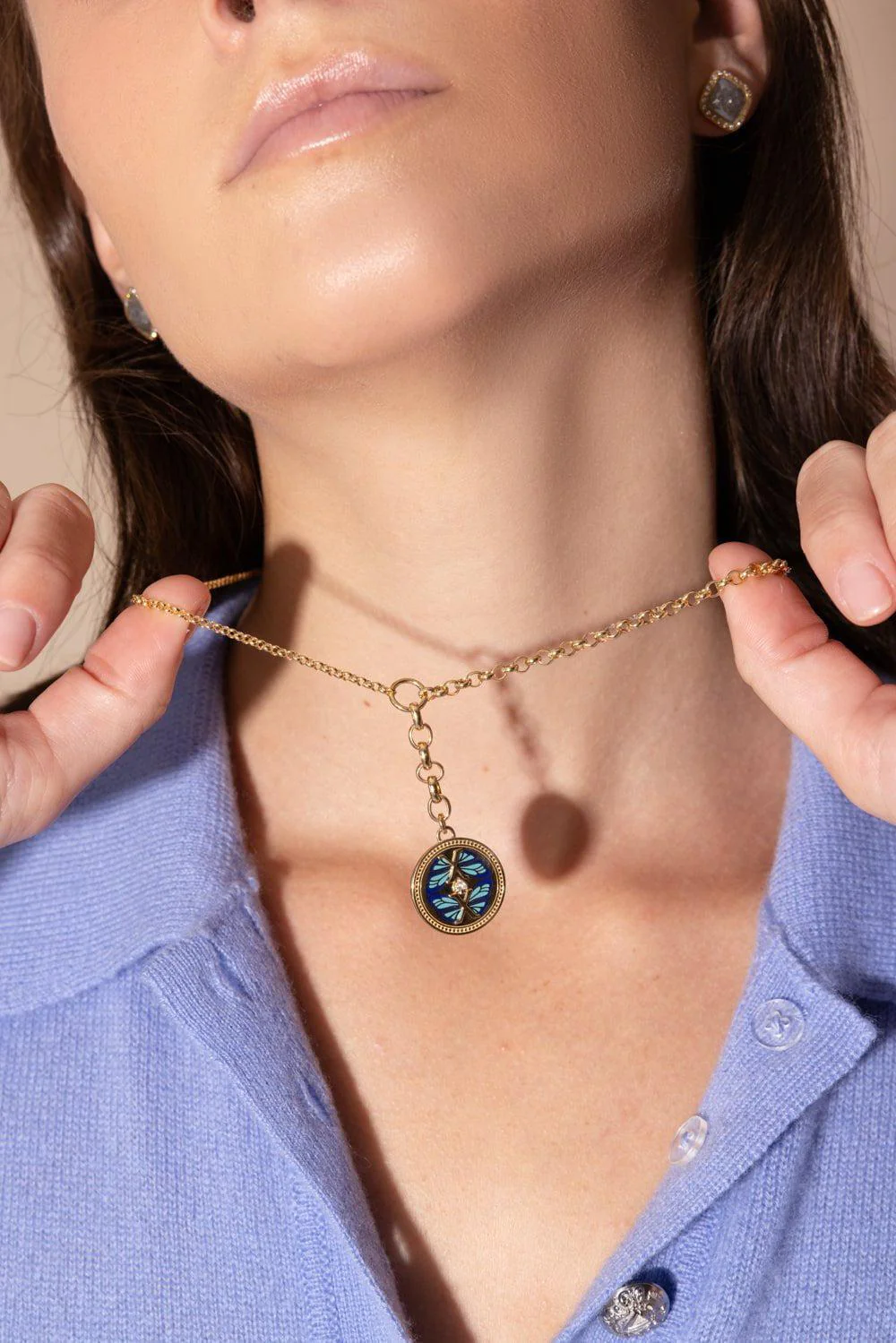 Reverie - Medium Mixed Belcher Extension Chain Necklace - Image 2