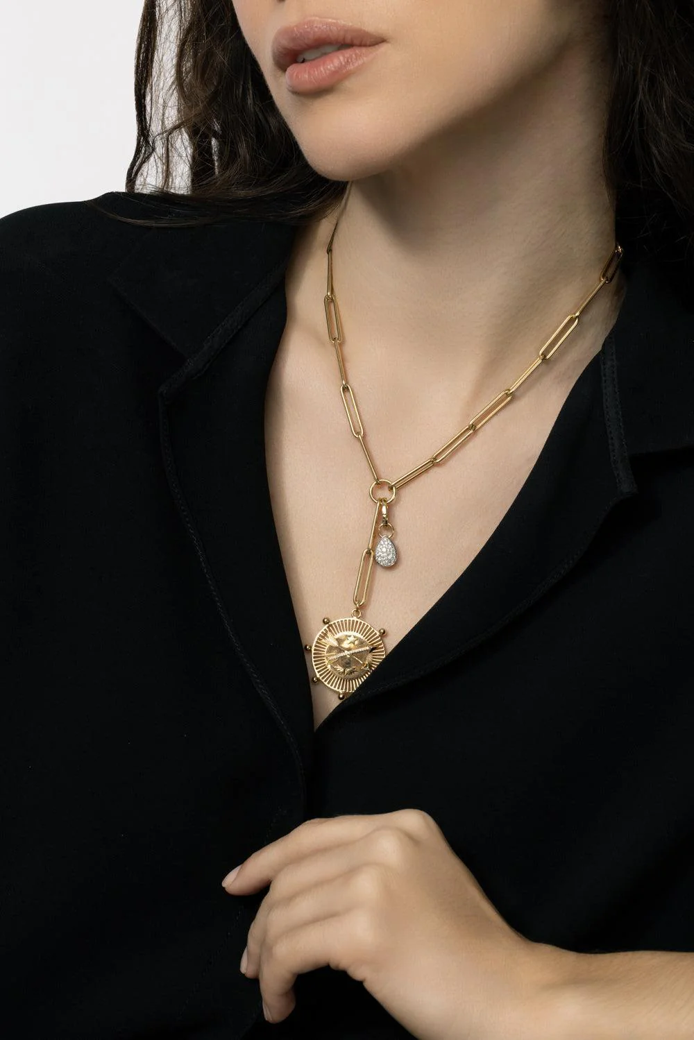 Small Pave Diamond Forever Always Pendant - Image 4
