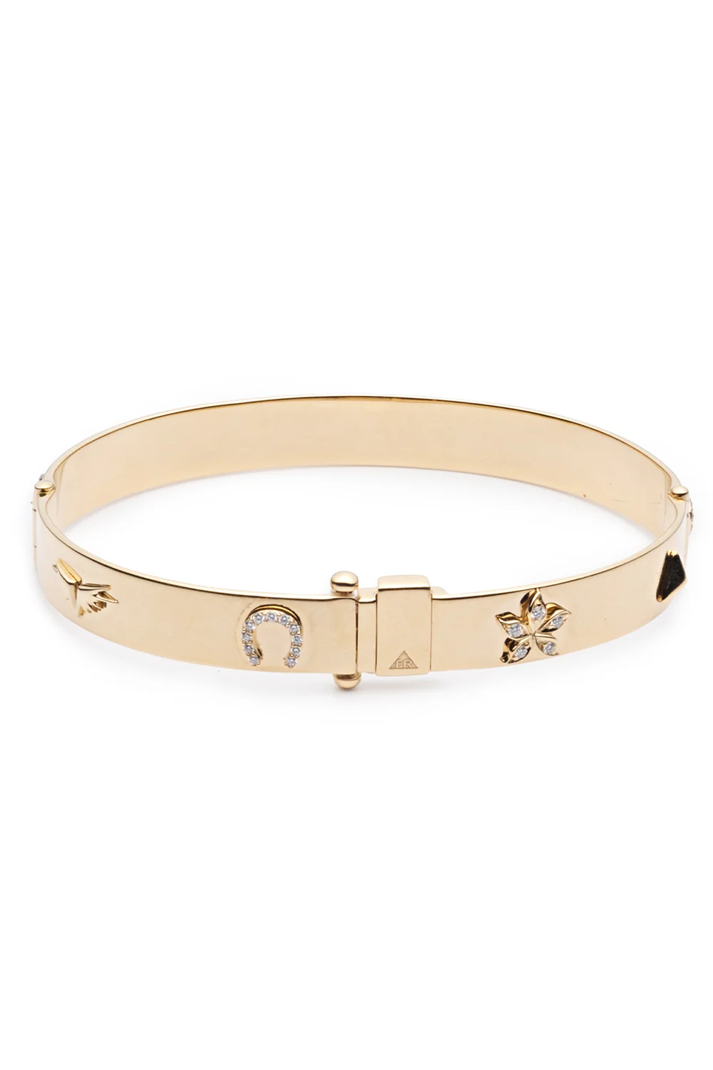 Symbols Classic Triptych Bangle Bracelet - Image 8