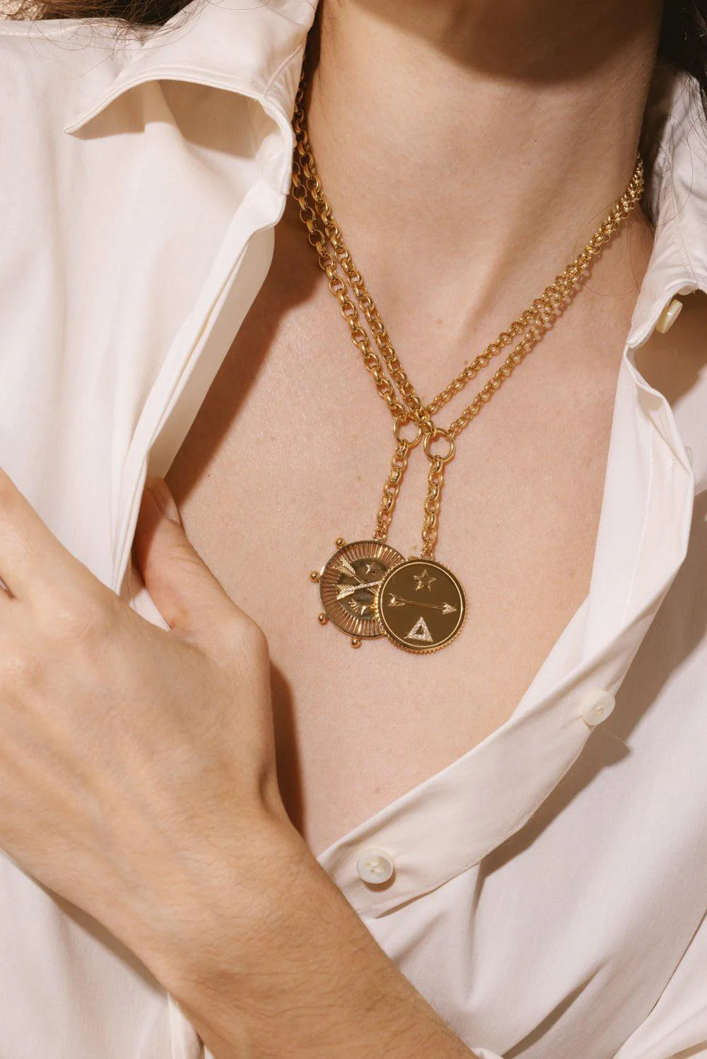 Vivacity - Heavy Mixed Belcher Extension Chain Necklace - Image 4