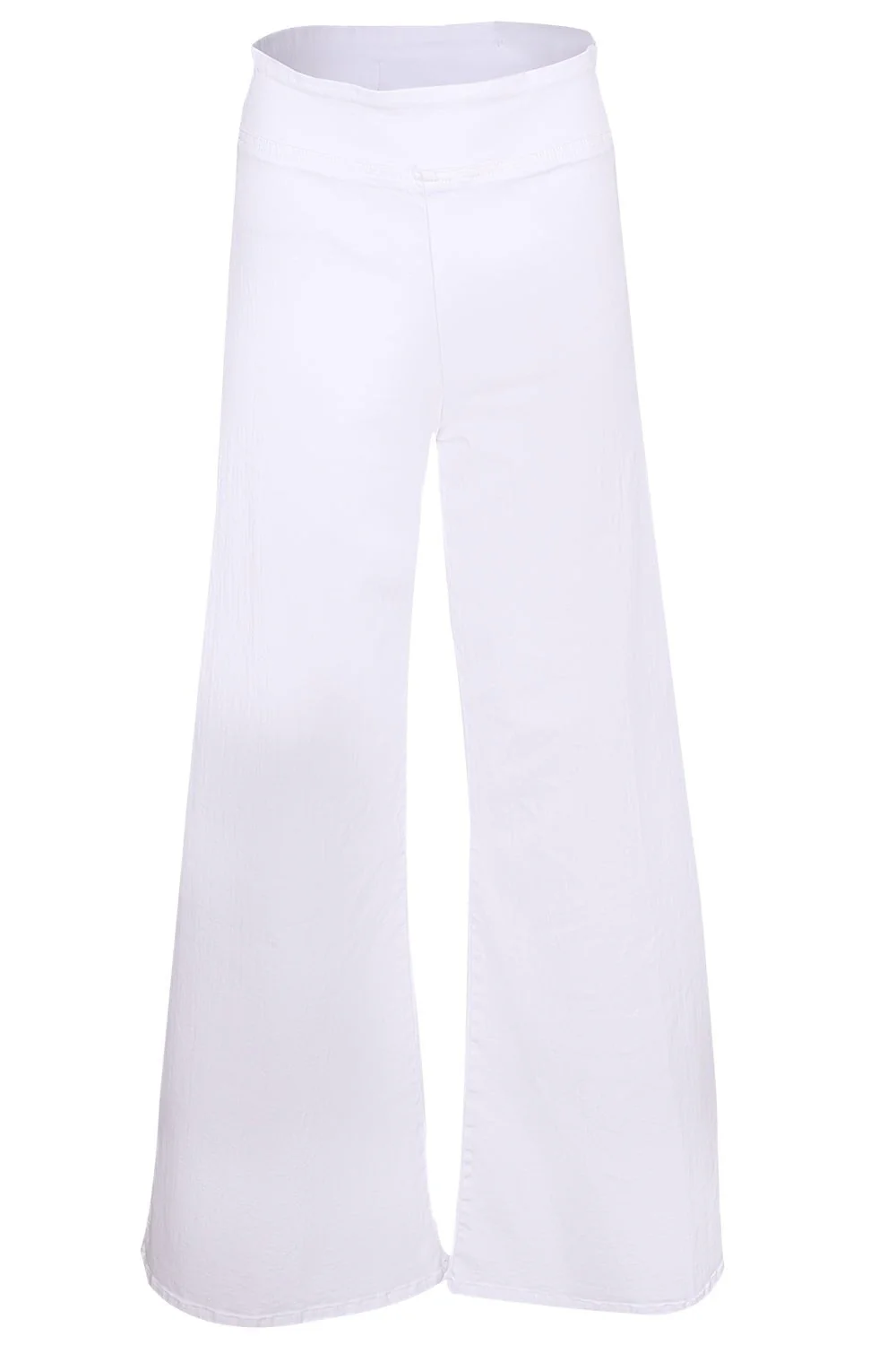 The Jetset Wide Crop - White