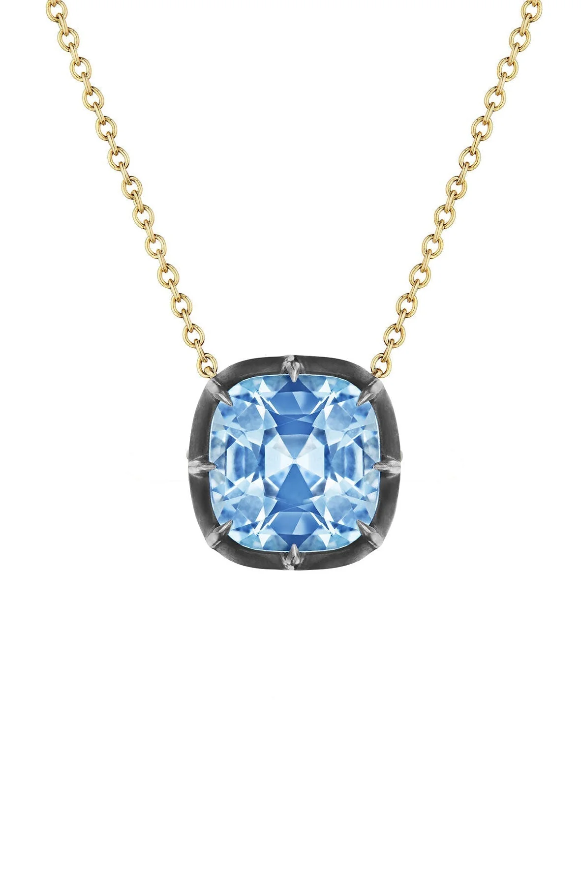 Collet Solitaire Pendant Necklace - Image 6