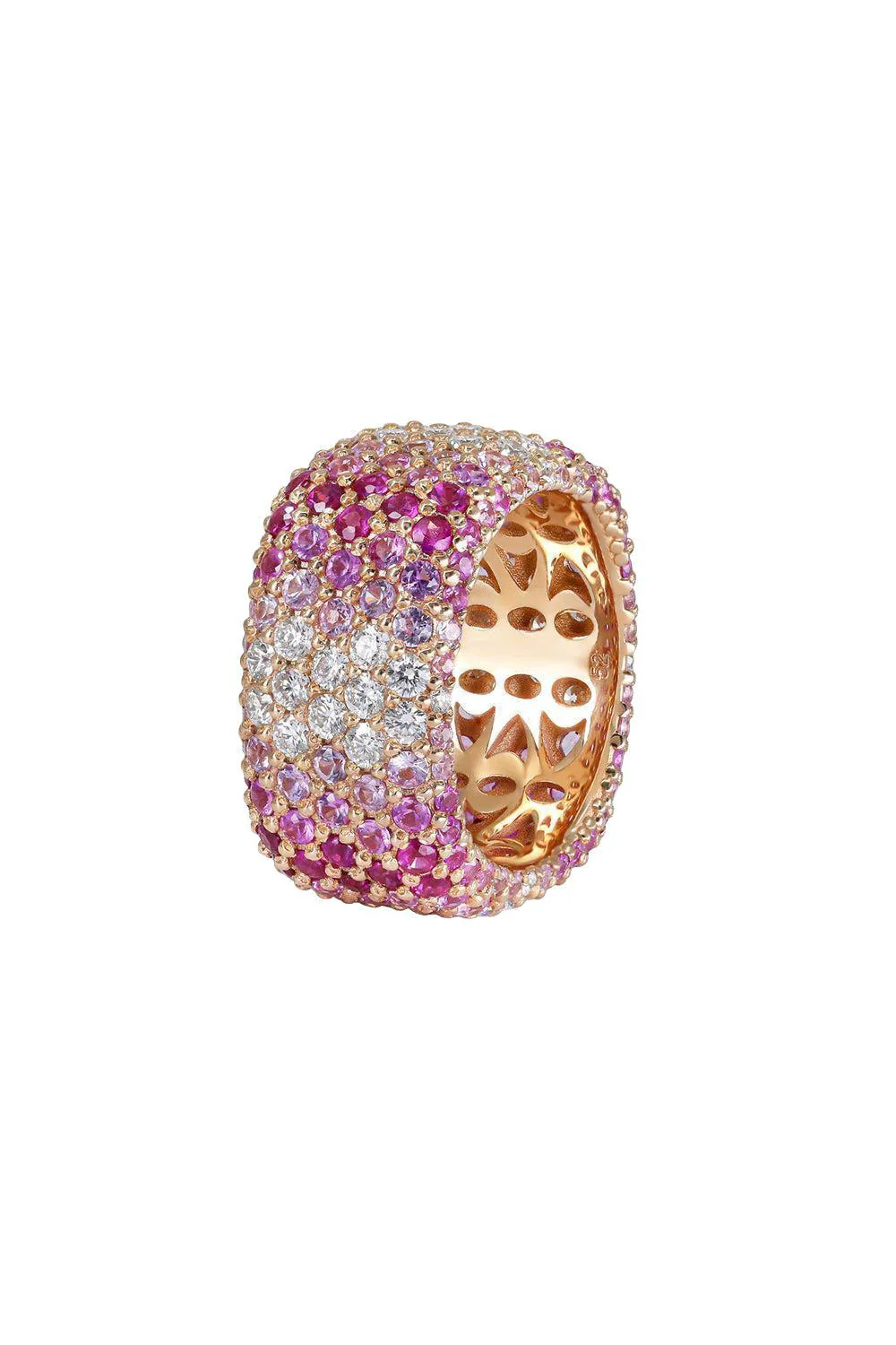 Diamond Pink Sapphire Starghost Ring