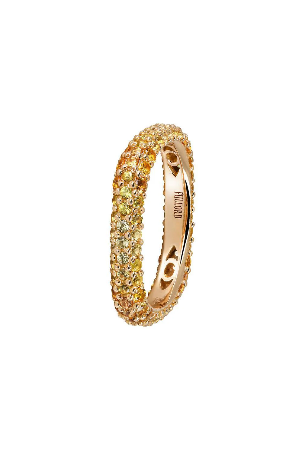 Orange Sapphire Eternity Ring