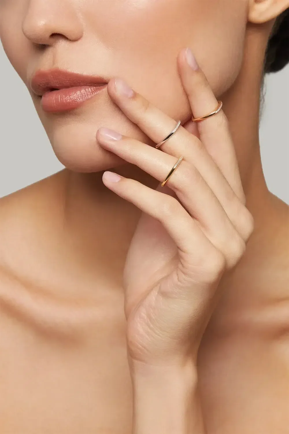 Partial Diamond Eternity Phalanx Ring - Image 2