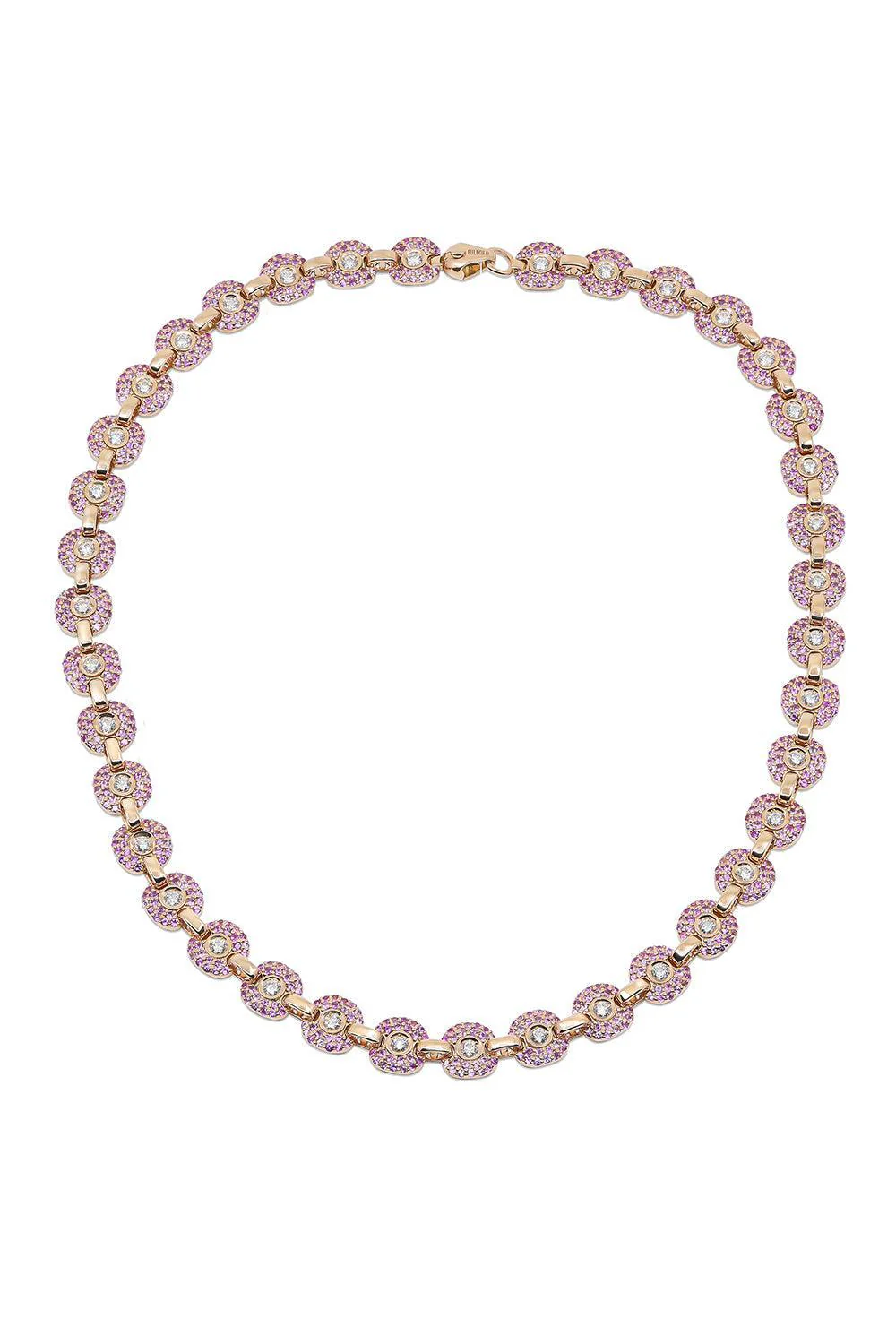Pink Sapphire Diamond Babyghost Necklace