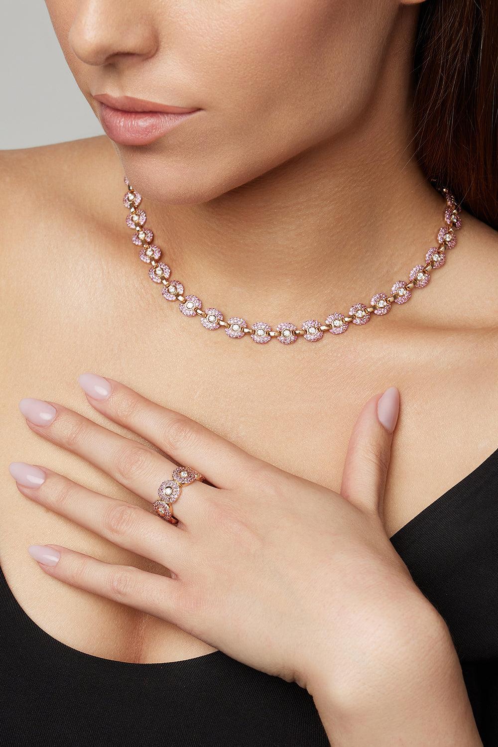 Pink Sapphire Diamond Babyghost Necklace - Image 2