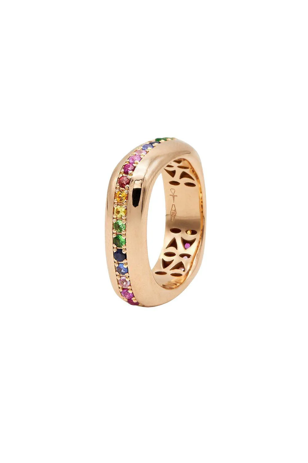 Rainbow Sapphire Ghost Belt Ring