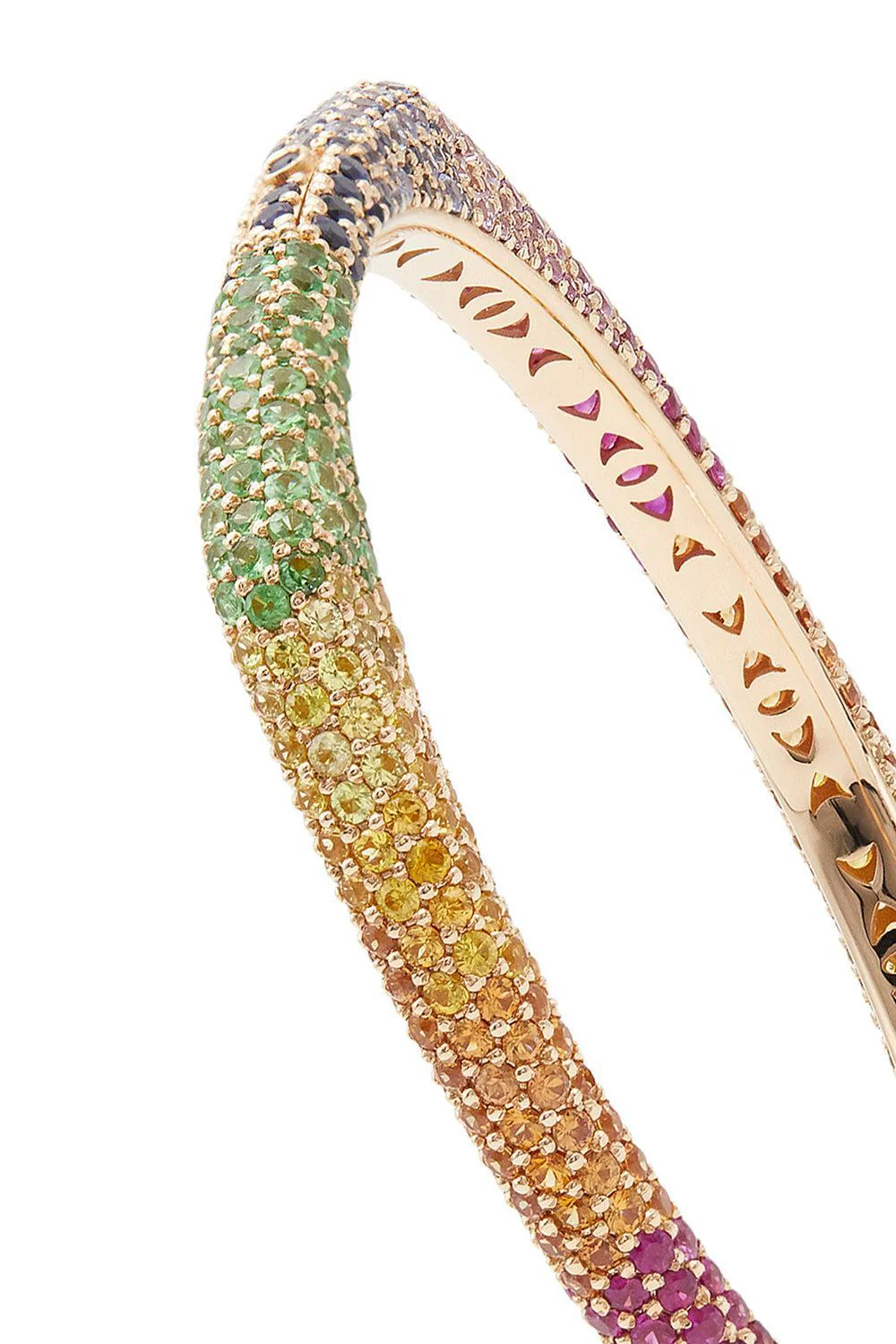 Rainbow Sapphire Ghost Bracelet - Rose Gold - Image 6