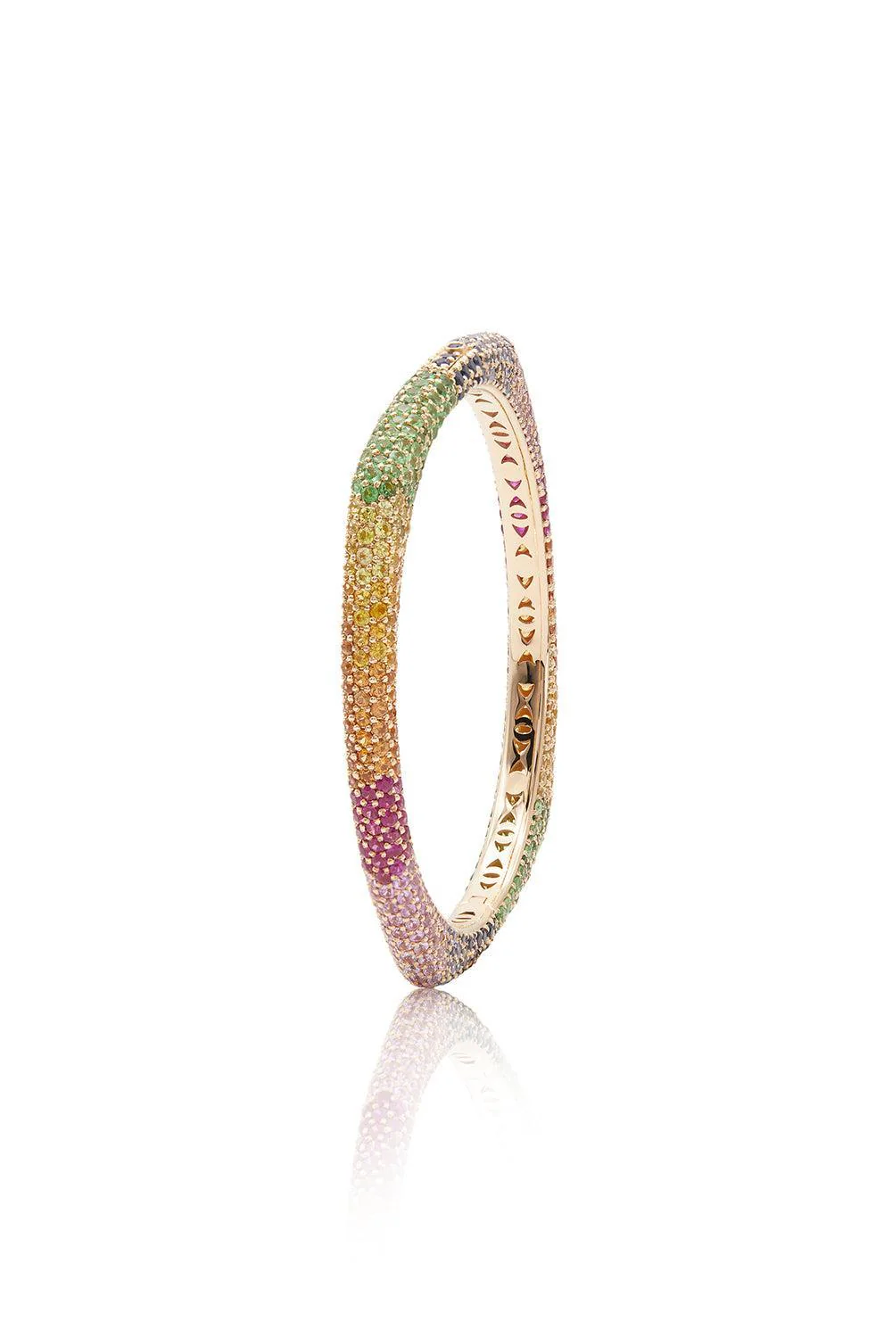 Rainbow Sapphire Ghost Bracelet - Rose Gold - Image 7