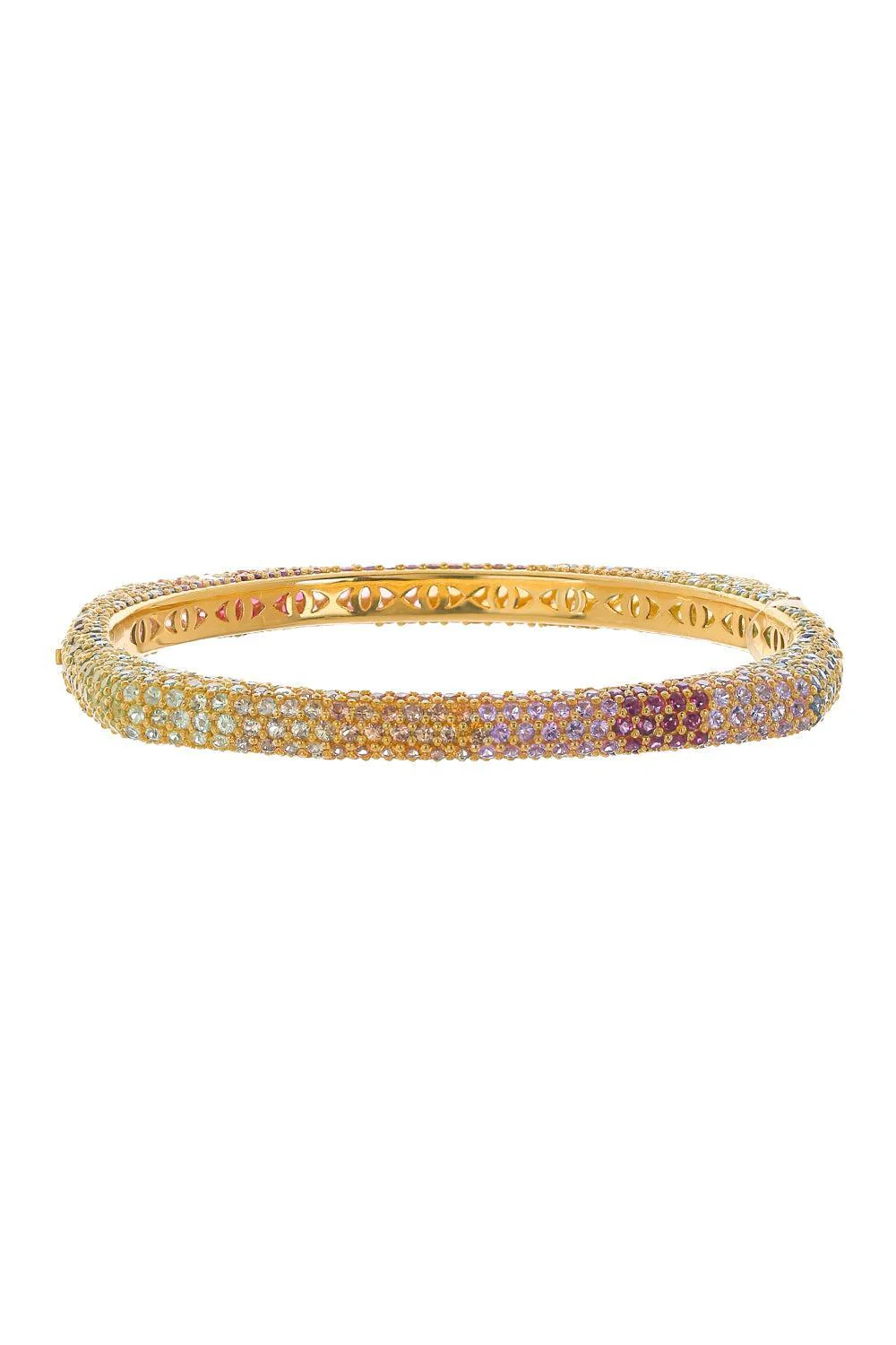 Rainbow Sapphire Ghost Bracelet - Yellow Gold
