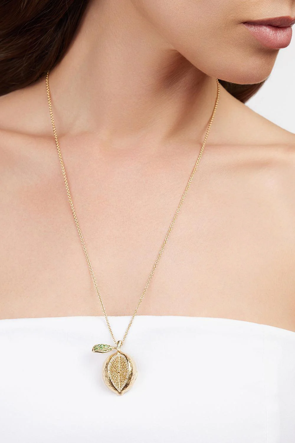 Sapphire Eden Lemon Necklace - Image 2
