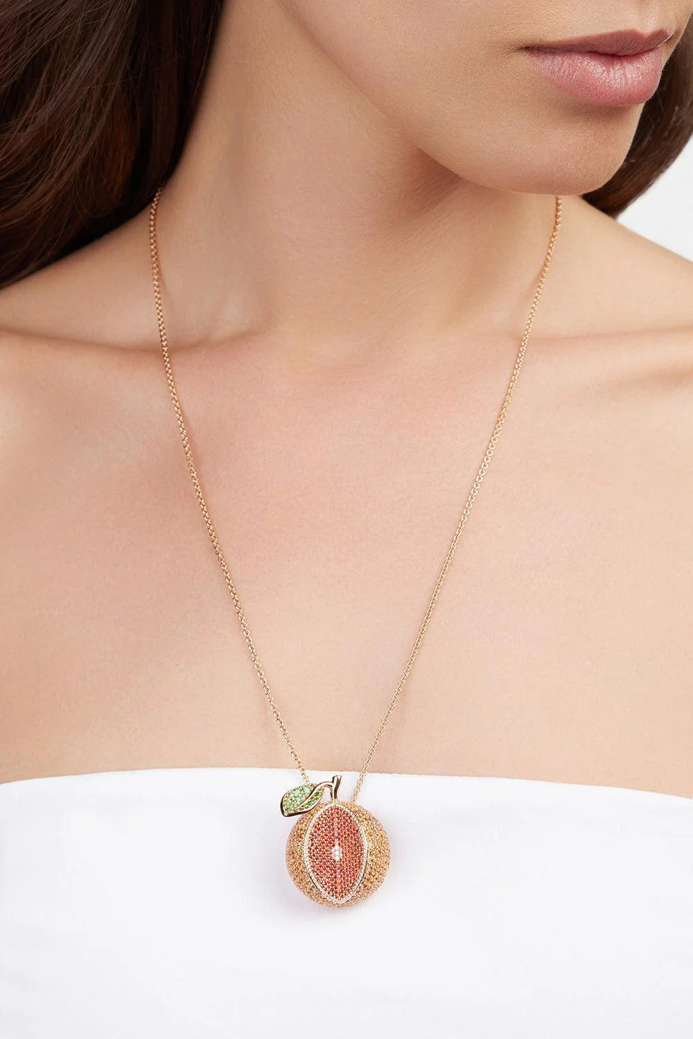 Sapphire Eden Orange Necklace - Image 2