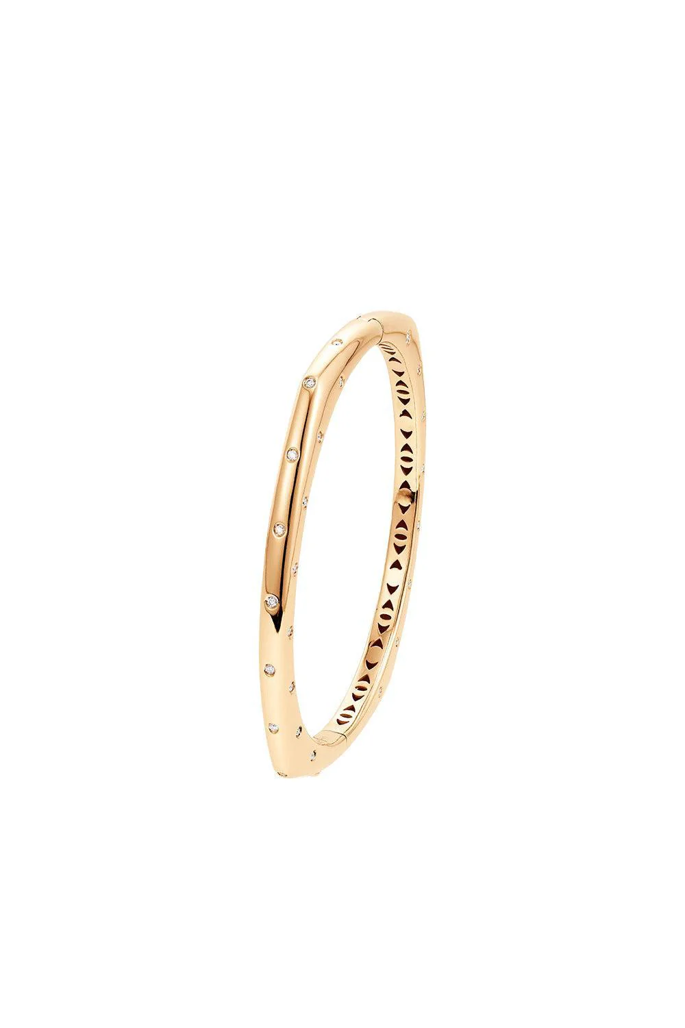 Scattered Diamond Ghost Bangle Bracelet