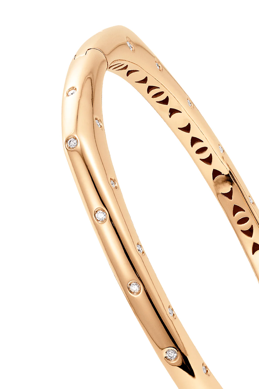 Scattered Diamond Ghost Bangle Bracelet - Image 5