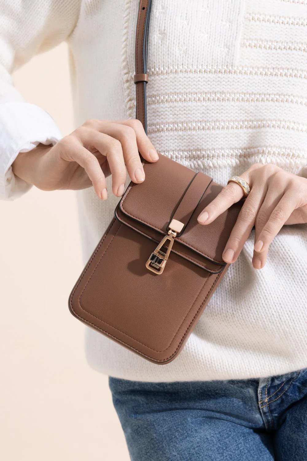 Phone Pouch - Cognac - Image 4
