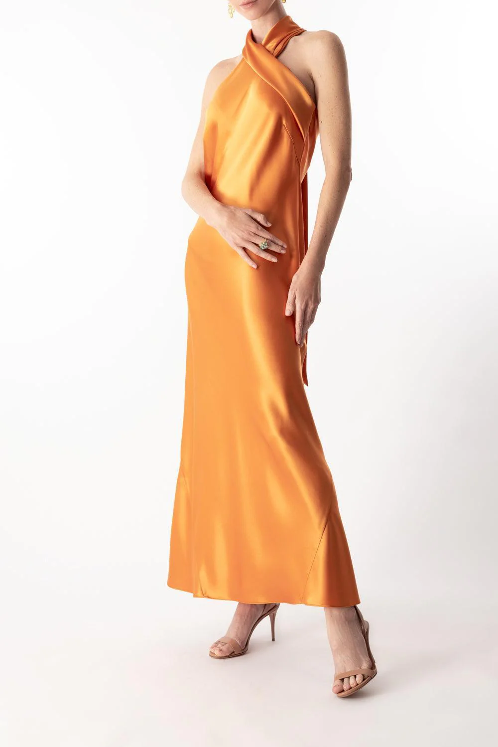 Cropped Pandora Dress - Ochre - Image 2