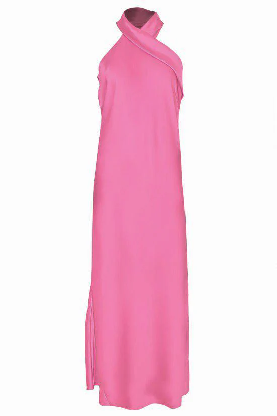 Cropped Pandora Dress - Magenta