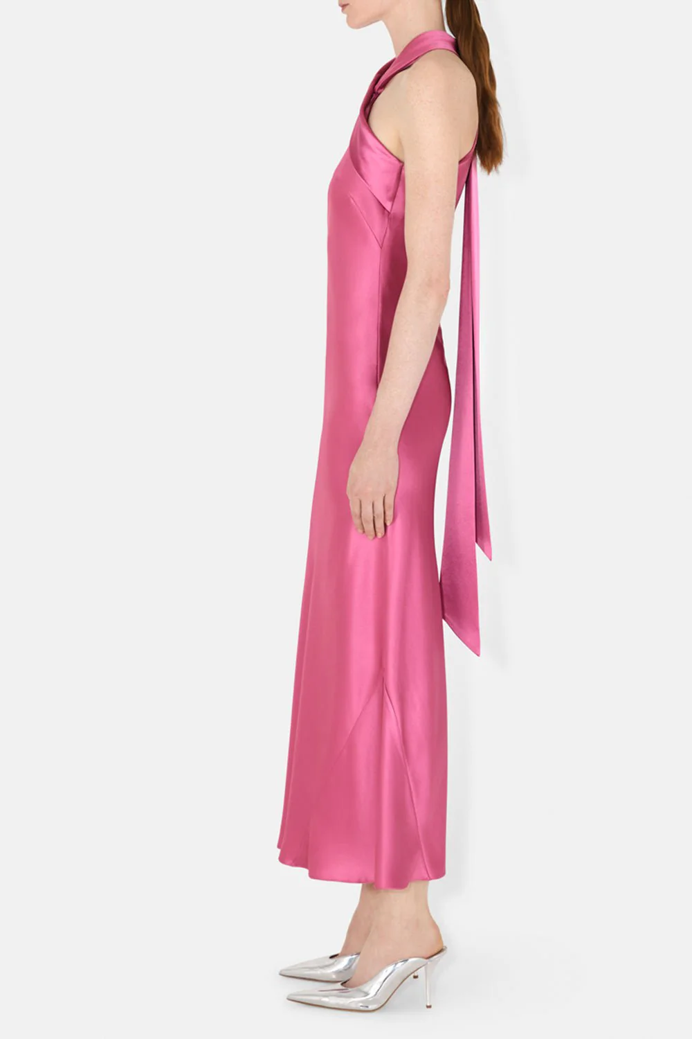 Cropped Pandora Dress - Magenta - Image 5