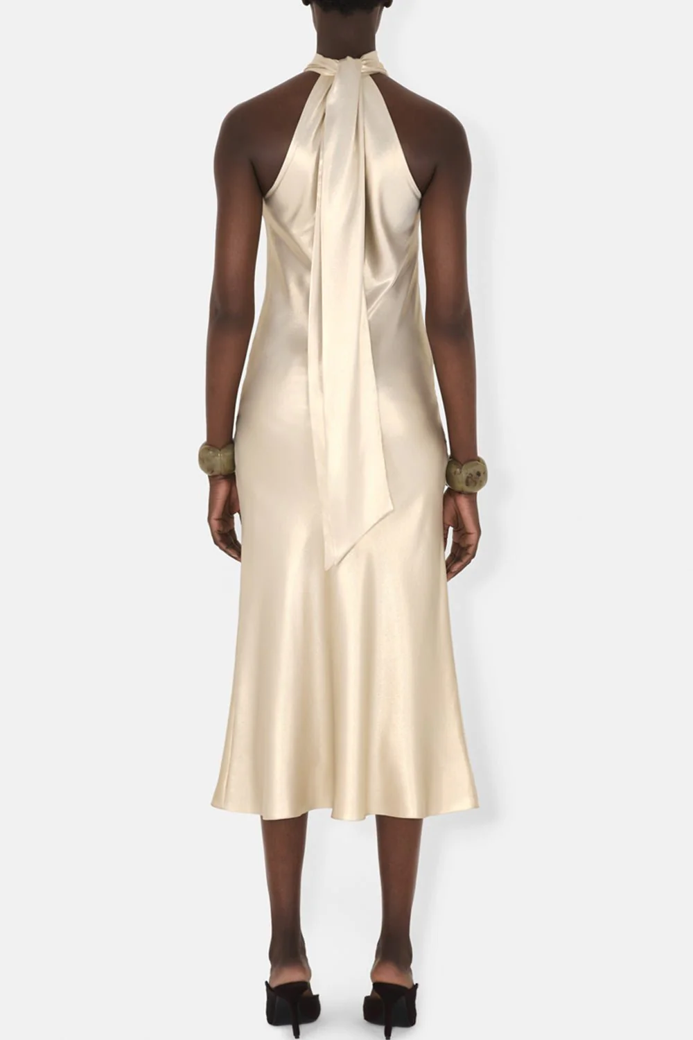 Cropped Sienna Dress - Champagne - Image 4