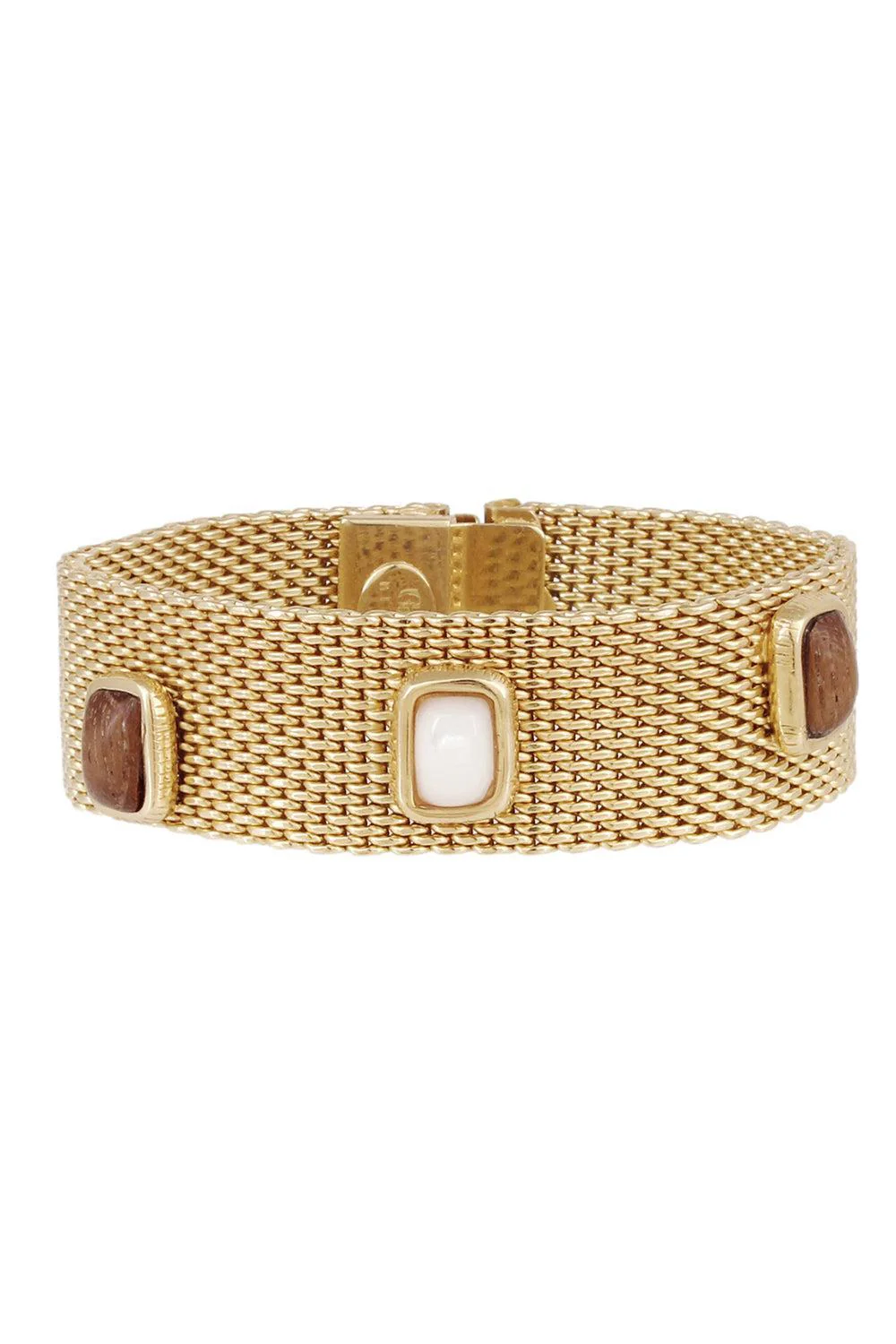 Brown Large Totem Stones Bracelet