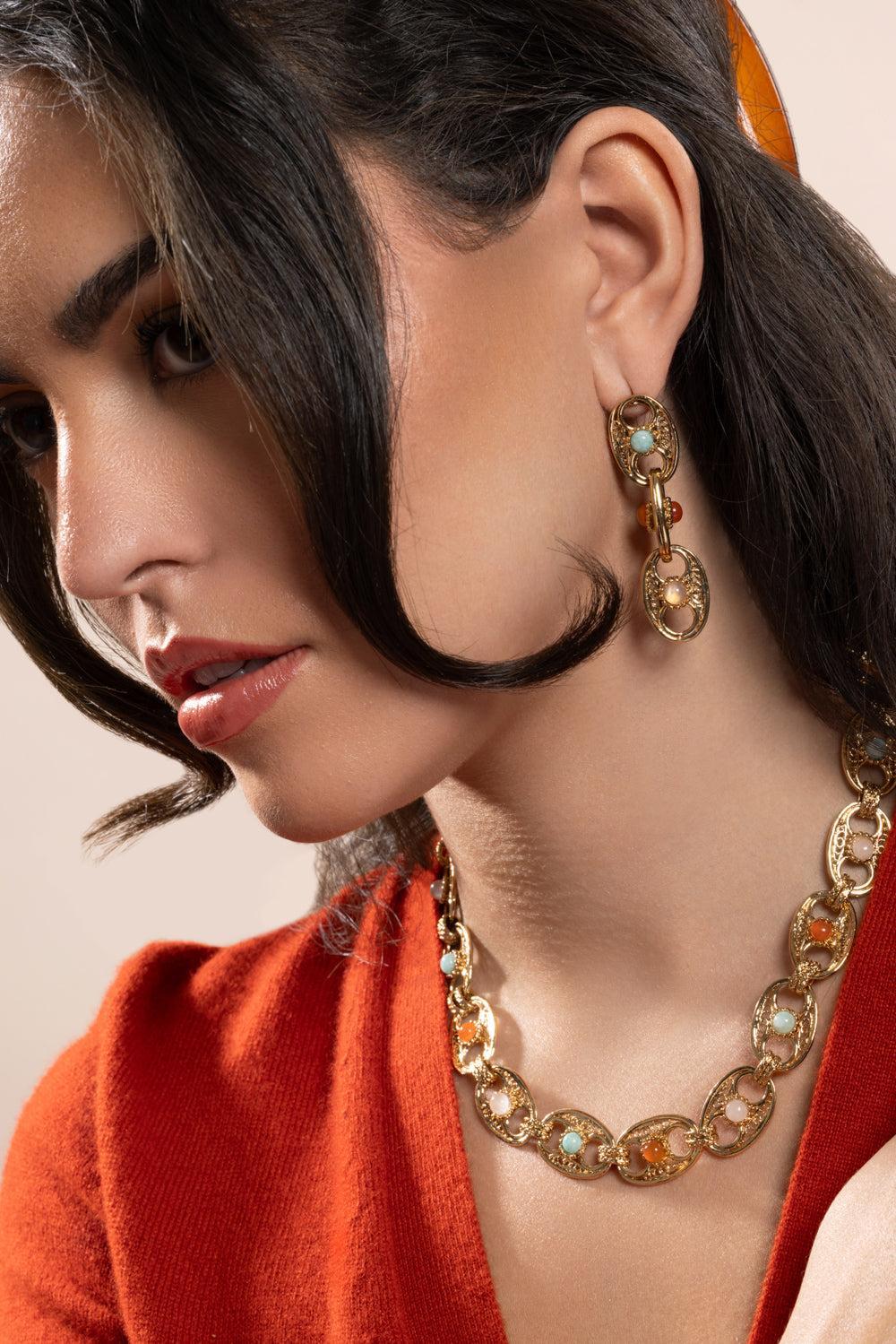 Carthage Multi Link Earrings - Image 2
