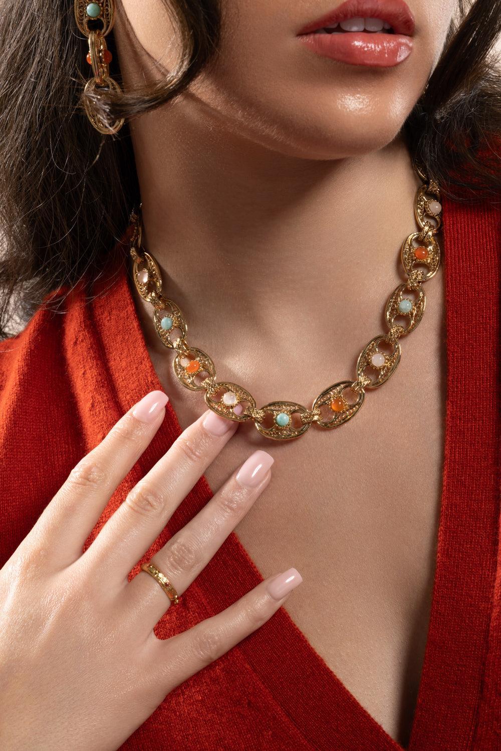 Carthage Multi Link Necklace - Image 2