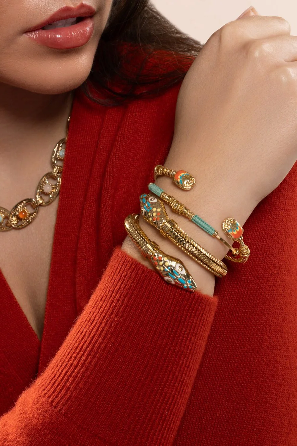 Enamel Cobra Bracelet - Image 4