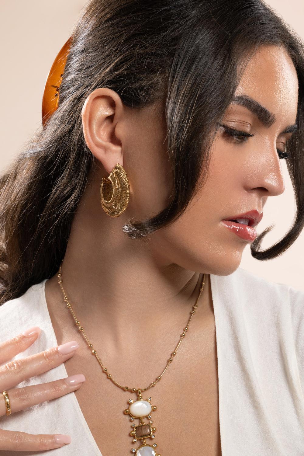 Crocus Filea Hoop Earrings - Image 2