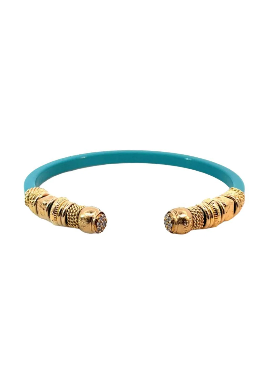 Crystal Teal Sari Strass Bracelet