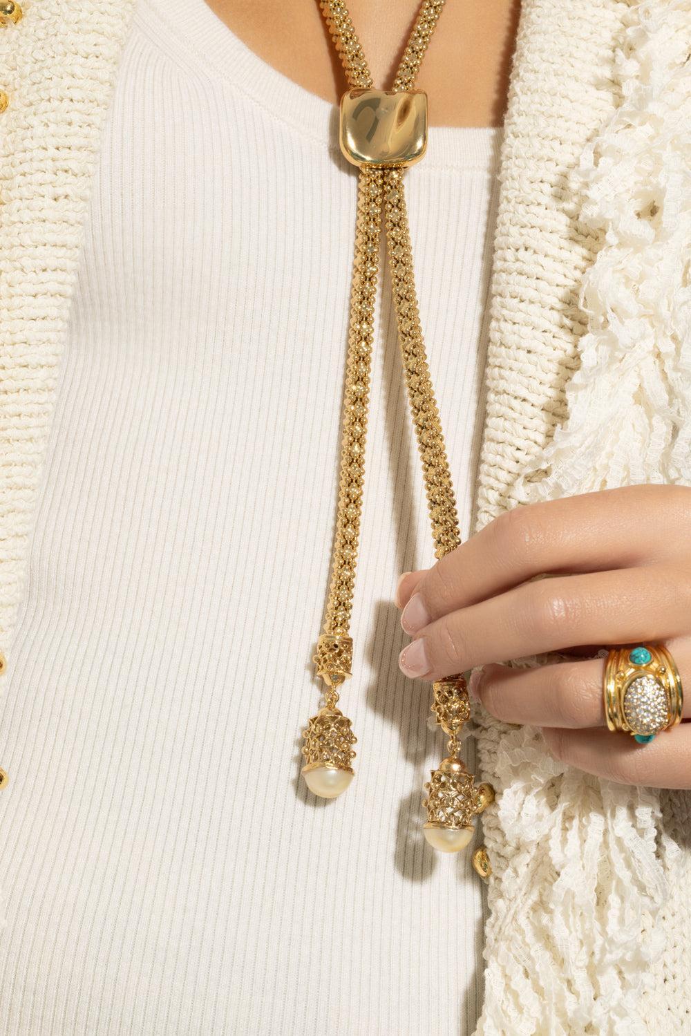 Lariate Celosia Necklace - Image 4